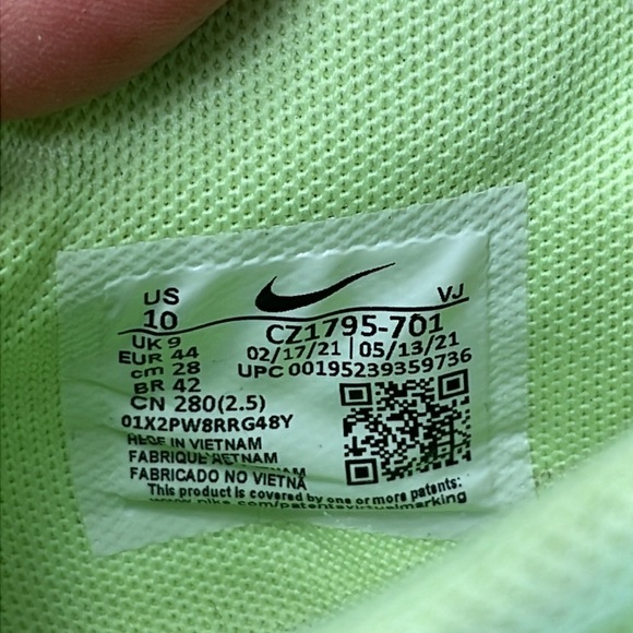 Nike Zoom Waffle Rival XC 5 Track Spikes Barely Green CZ1795-701 Men's Sz 10 - Picture 9 of 10